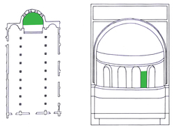 Parenzo, basilica Eufrasiana, abside centrale, San Giovanni Battista