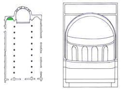 Parenzo, basilica Eufrasiana, abside settentrionale, part.