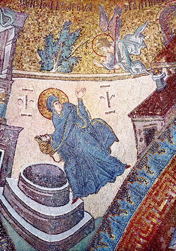Istanbul, S. Salvatore in Chora, endonartece, campata prima, pennacchio sud-occidentale, Annunciazione alla Vergine presso il pozzo