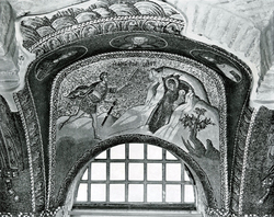 Istanbul, S. Salvatore in Chora, esonartece, campata quarta, lunetta occidentale, Fuga di Elisabetta e Giovanni