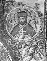 decorazione musiva parietale di S. Salvatore in Chora, Medaglioni con i santi Mardario, Aussenzio, Eustrazio, Eugenio ed Oreste
