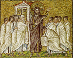 decorazione musiva parietale di S. Apollinare Nuovo, L'apparizione di Cristo agli Apostoli e l'incredulità di san Tommaso