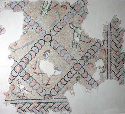 Ravenna, Museo Nazionale, pavimento musivo di S. Severo, Reticolato di quadrati