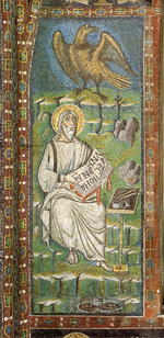 decorazione musiva parietale di S. Vitale, San Giovanni evangelista