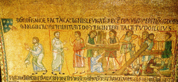 Venezia, S. Marco, Atrio, Noè riceve l'ordine di costruire l'arca e Costruzione dell'arca