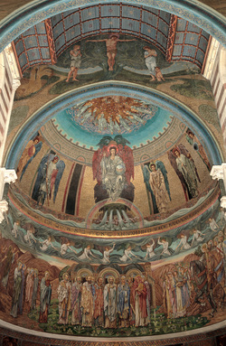 Roma, Chiesa di San Paolo dentro le mura, decorazione musiva parietale